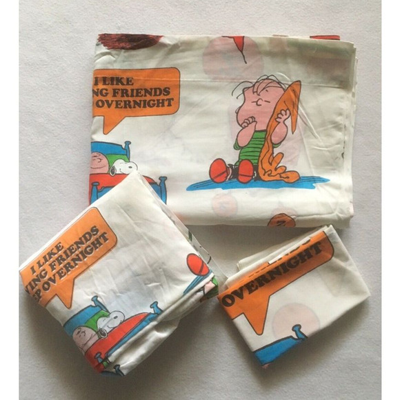 Utica Other - 3 p. Charlie Brown Peanuts Gang Twin Bed Sheet Set